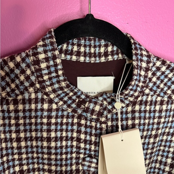 Rebecca Taylor Cropped Plaid Jacket | Size Medium - Picture 3 of 10